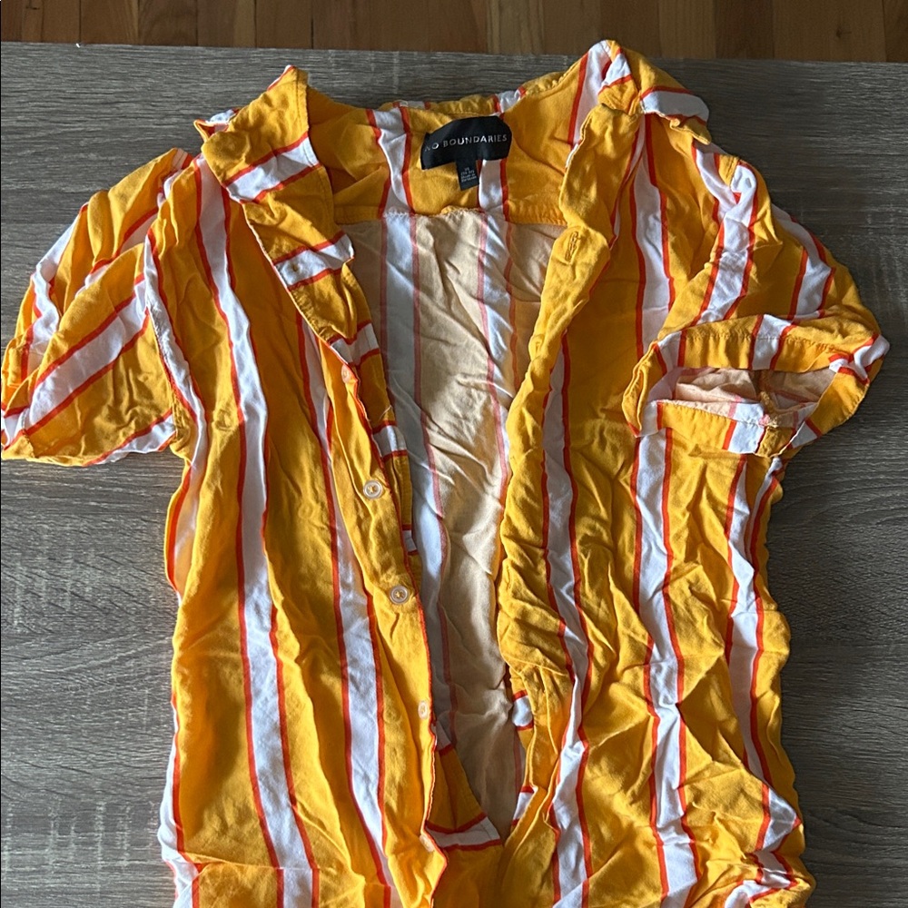 Stylish Yellow Striped Shirt